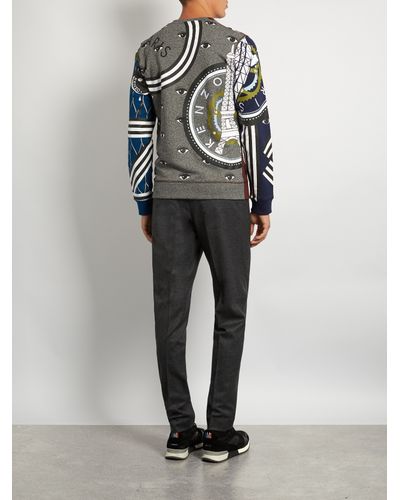 KENZO Cotton Multi Icon Sweatshirt for Men | Lyst